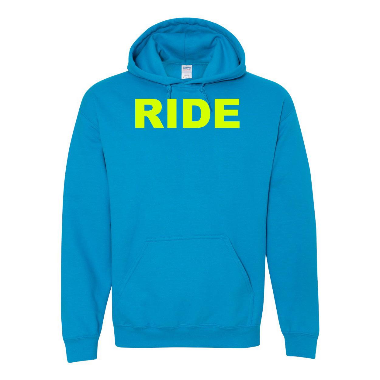 Ride Brand Logo Classic Sweatshirt Sapphire (Hi-Vis Logo)