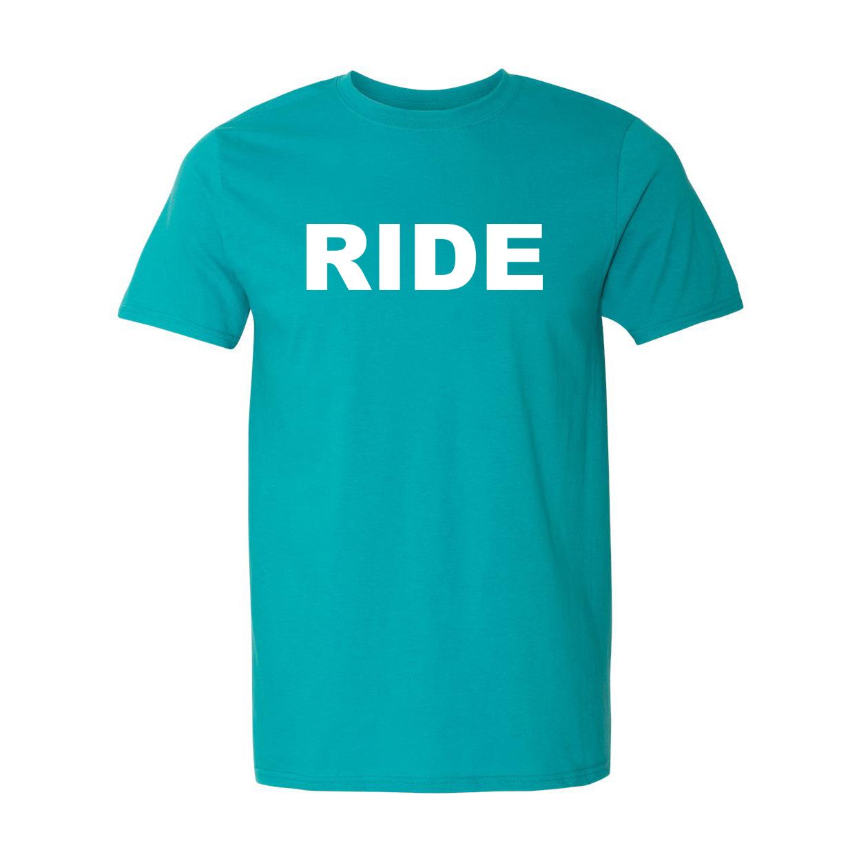 Ride Brand Logo Classic T-Shirt Jade Dome