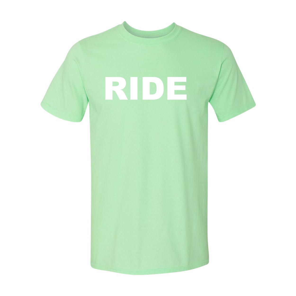 Ride Brand Logo Classic T-Shirt Mint Green