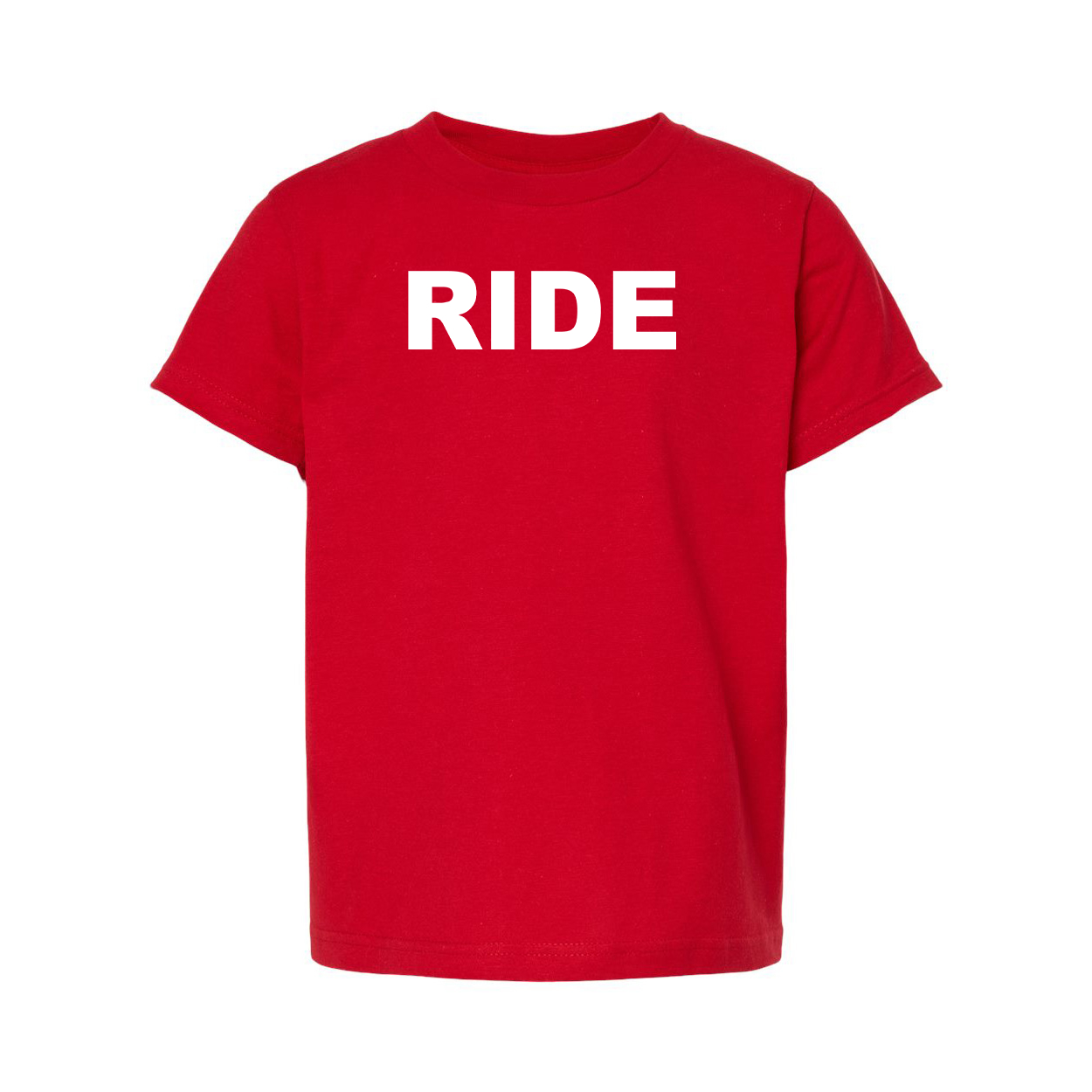 Ride Brand Logo Classic Youth Unisex T-Shirt Red
