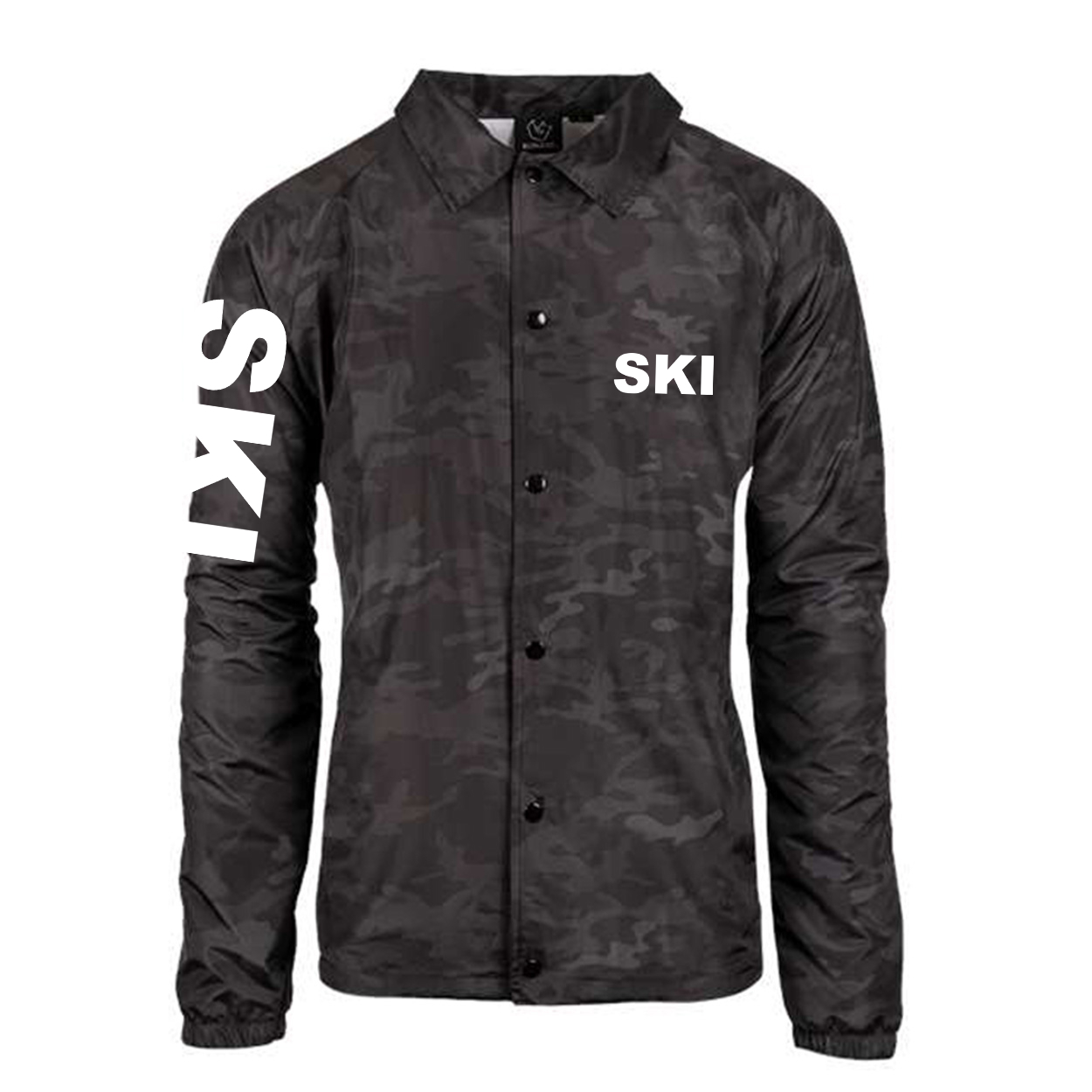 Ski Brand Logo Classic Mentor Jacket Black Camo