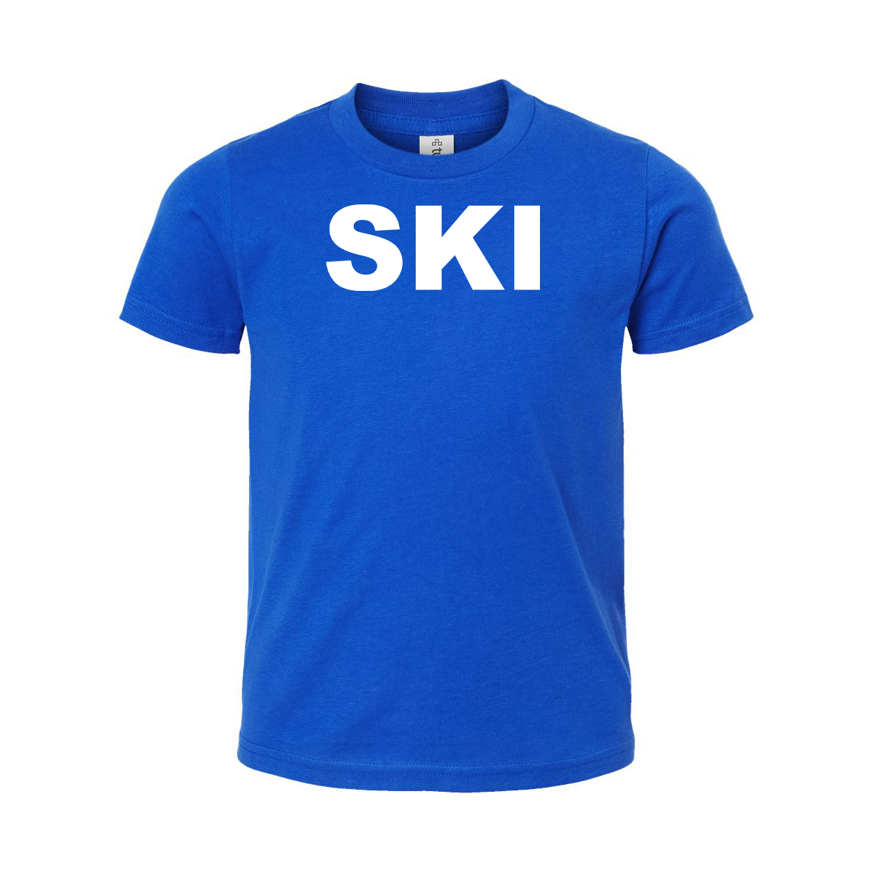 Ski Brand Logo Classic Youth T-Shirt Blue