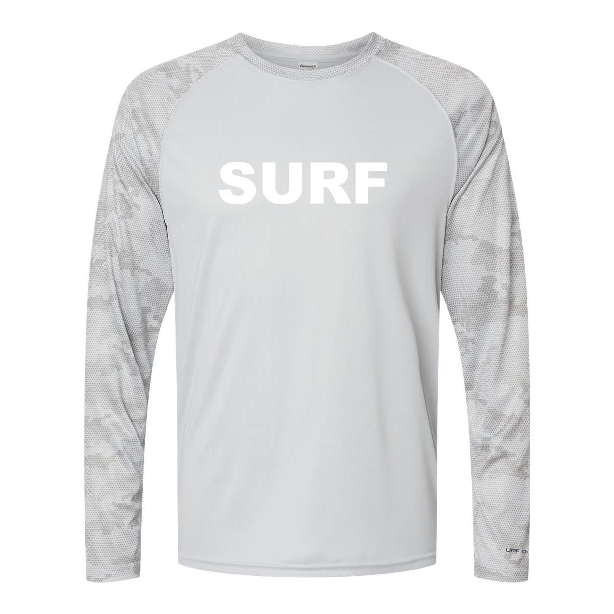Surf Brand Logo Classic Camo Long Sleeve T-Shirt Aluminum