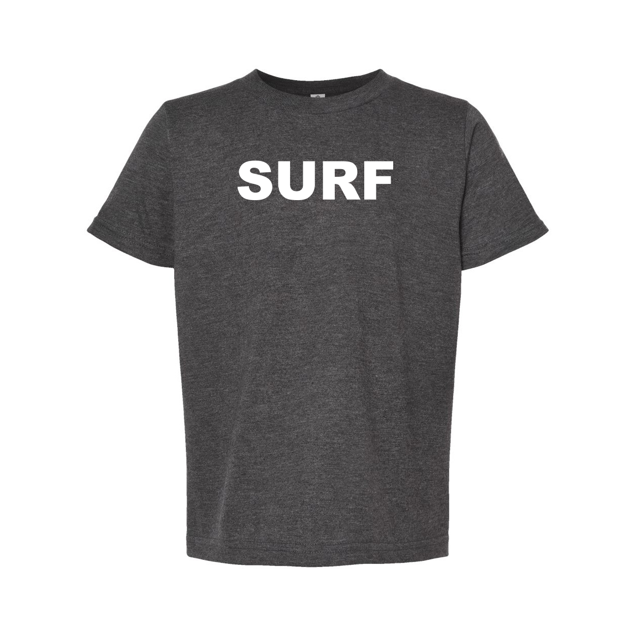 Surf Brand Logo Classic Youth T-Shirt Dark Heather Gray