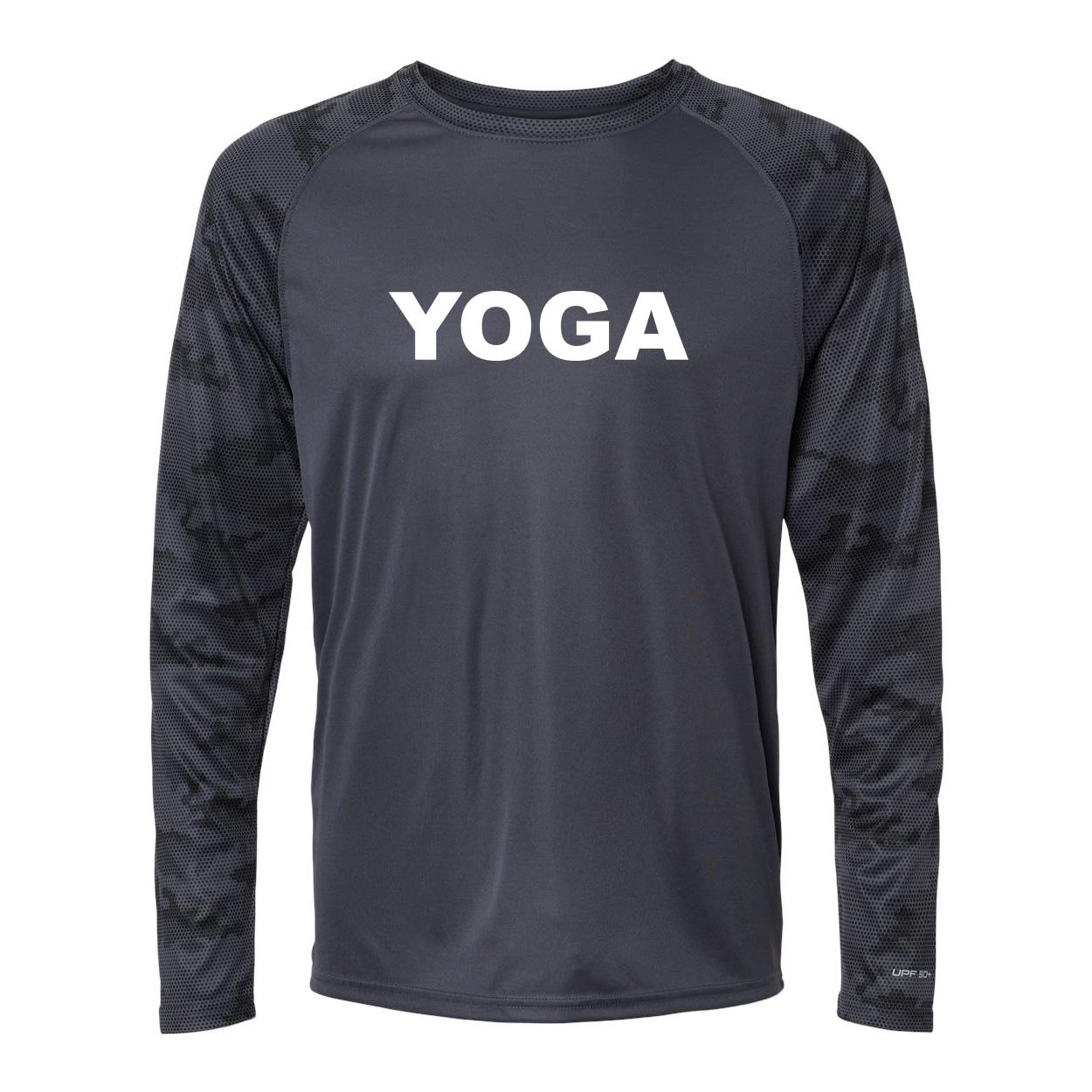 Yoga Brand Logo Classic Camo Long Sleeve T-Shirt Graphite