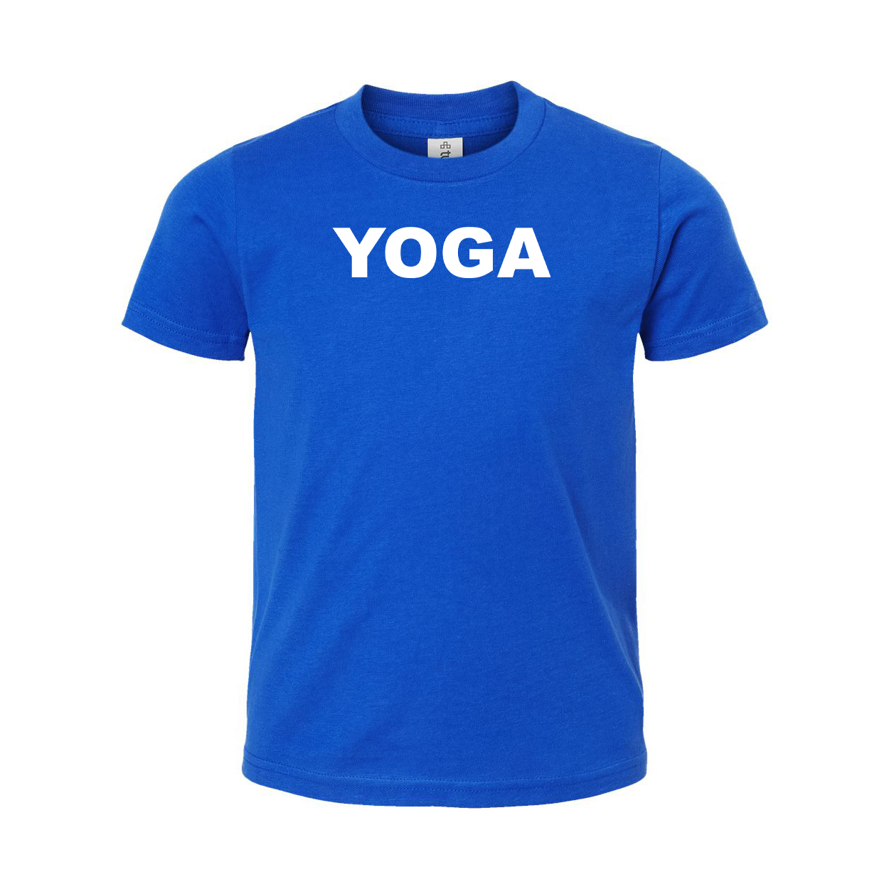 Yoga Brand Logo Classic Youth T-Shirt Blue