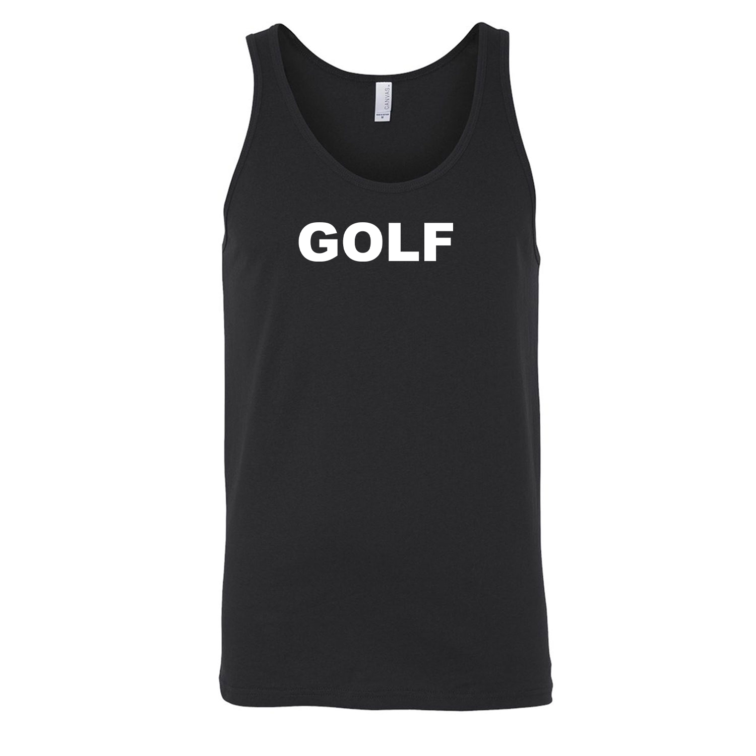 Golf Brand Logo Classic Men's Unisex Tank Top Black 