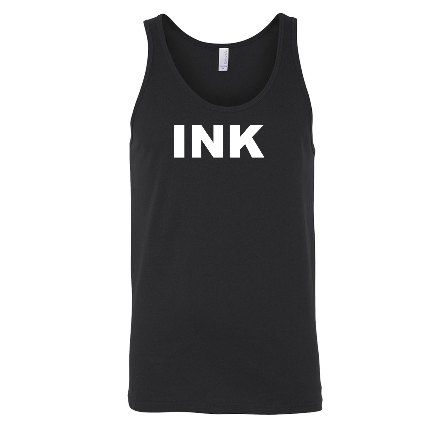 Ink Brand Logo Classic Men's Unisex Tank Top Black 