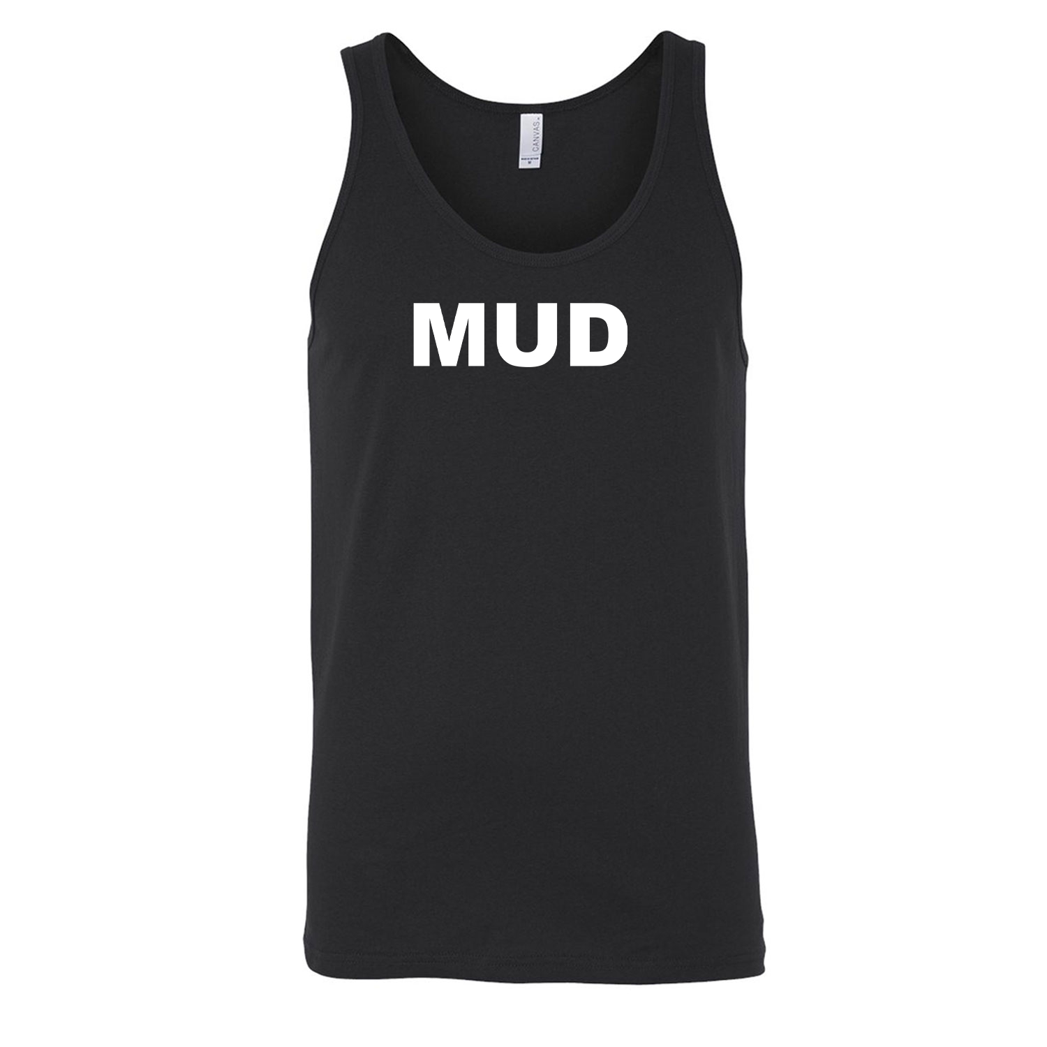 Mud Brand Logo Classic Men's Unisex Tank Top Black 