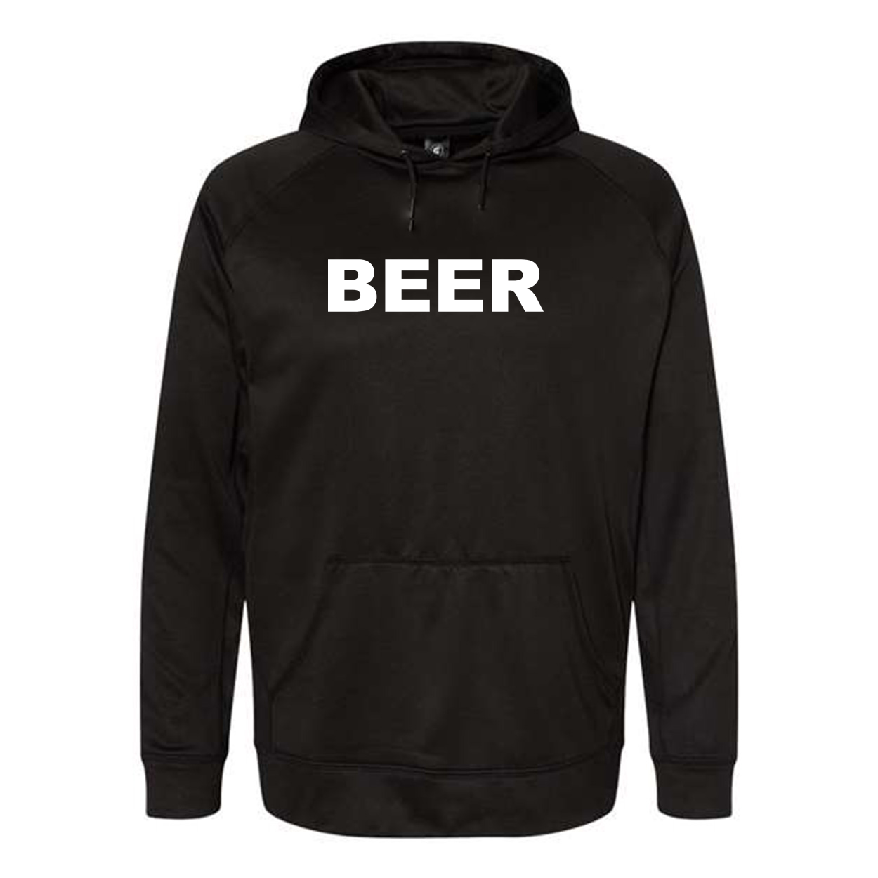 Beer Brand Logo Classic Performance Raglan Pullover Sweatshirt Black