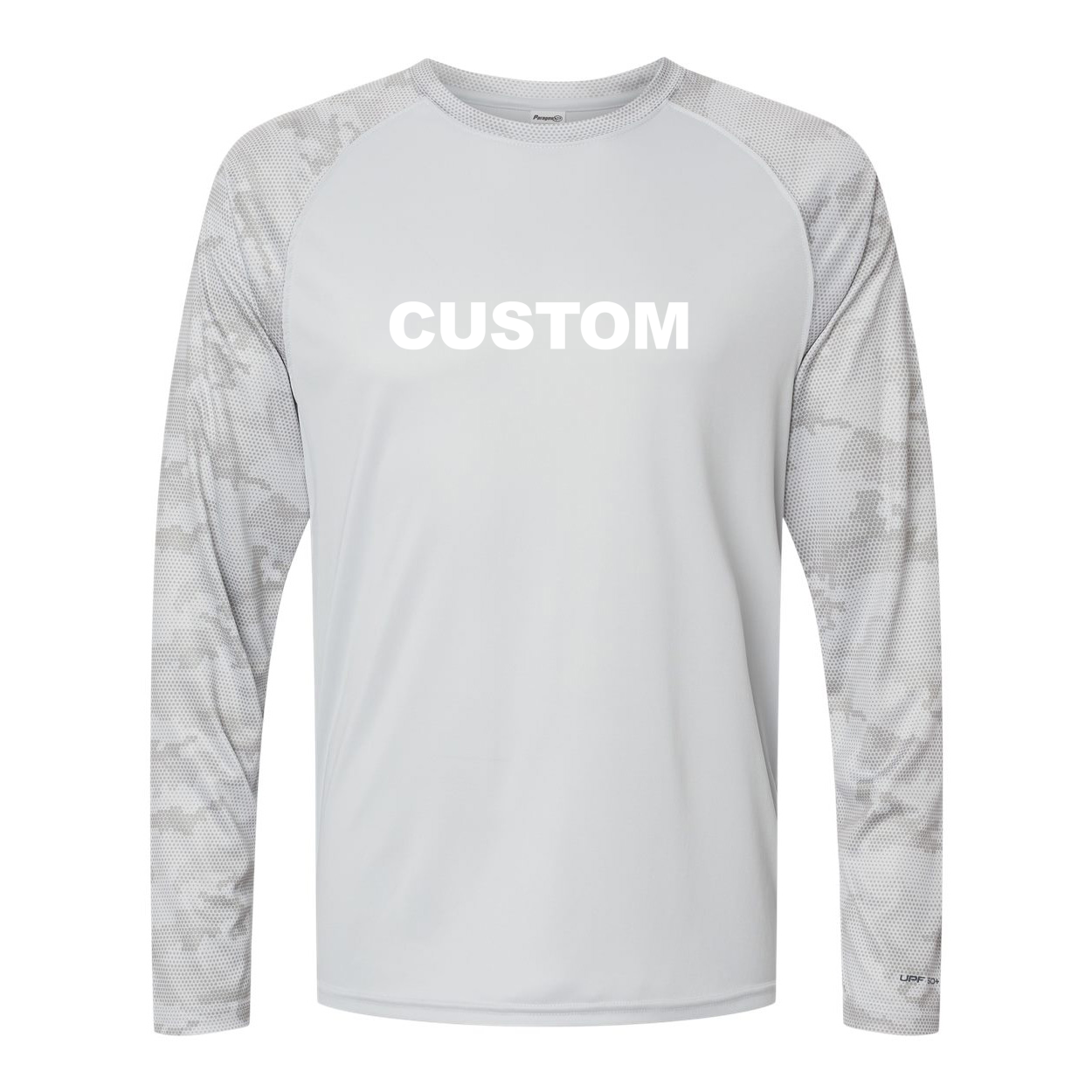 Custom Life Brand Logo Classic Camo Long Sleeve T-Shirt Aluminum
