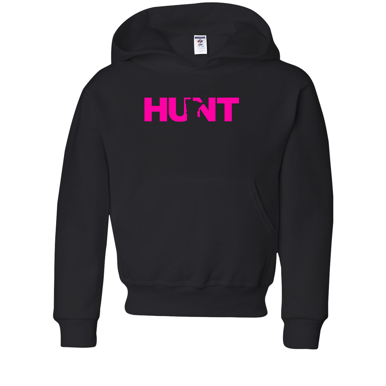 Hunt Minnesota Classic Youth Sweatshirt Black (Pink Logo)