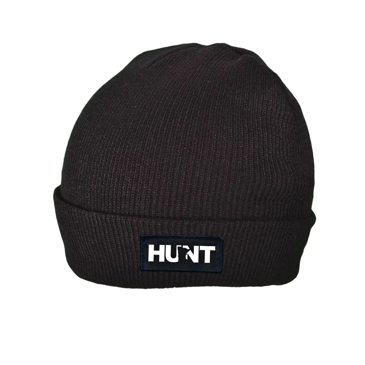 Hunt Minnesota Night Out Woven Patch Skully Youth Beanie Black 