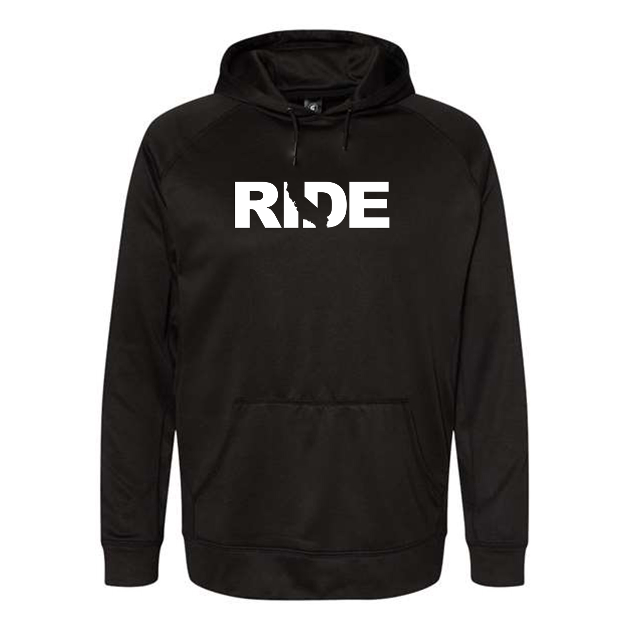 Ride California Classic Performance Raglan Pullover Sweatshirt Black