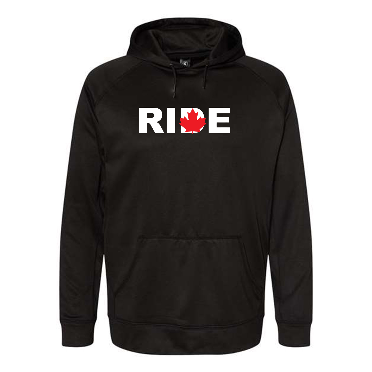 Ride Canada Classic Performance Raglan Pullover Sweatshirt Black