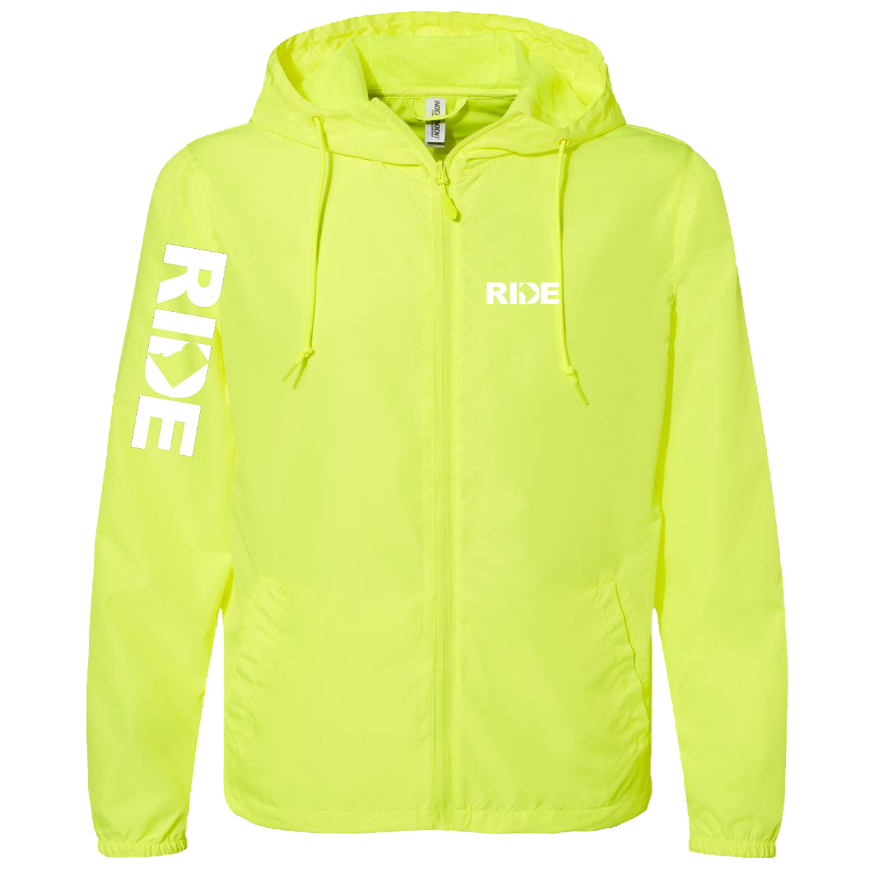 Ride District of Columbia Classic Lightweight Windbreaker Safety Yellow 