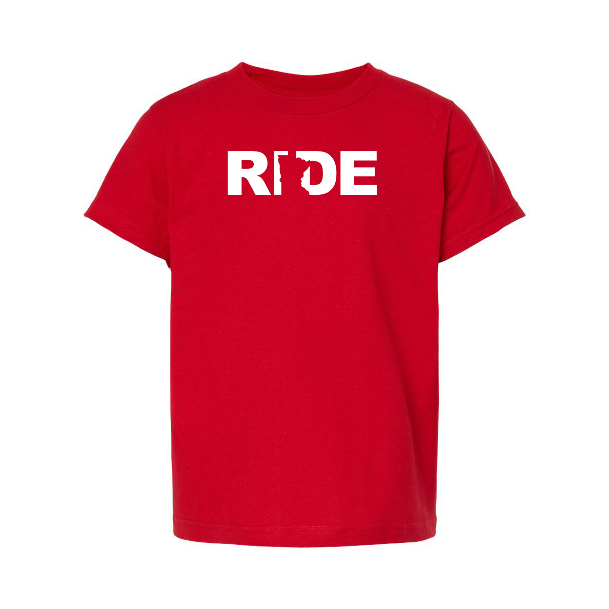 Ride Minnesota Classic Youth Unisex T-Shirt Red 