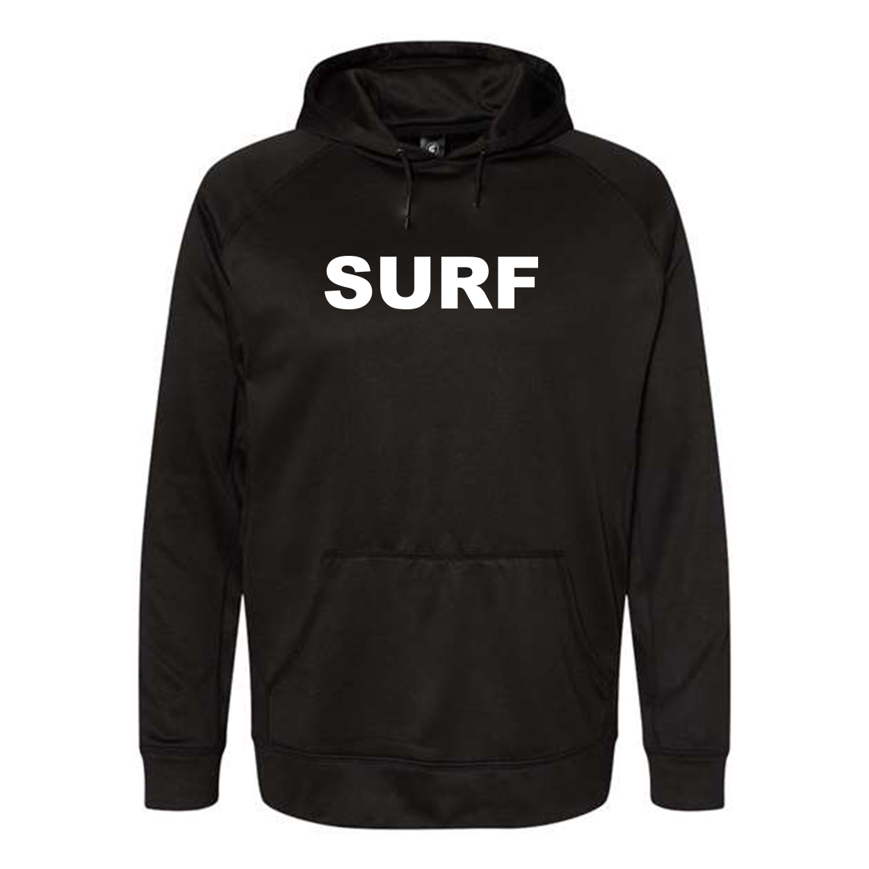 Surf Brand Logo Classic Performance Raglan Pullover Sweatshirt Black