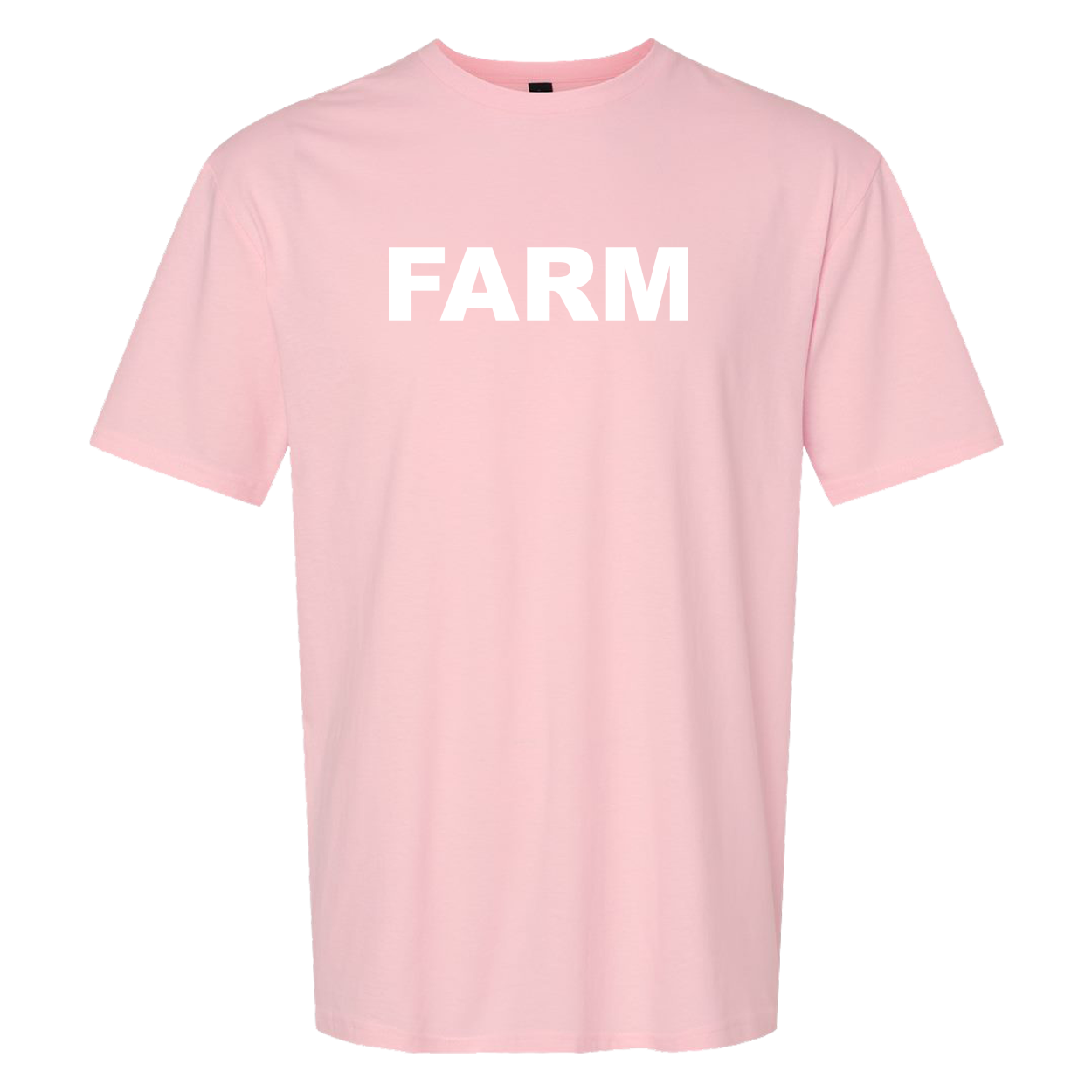 Farm Brand Logo Classic T-Shirt Light Pink