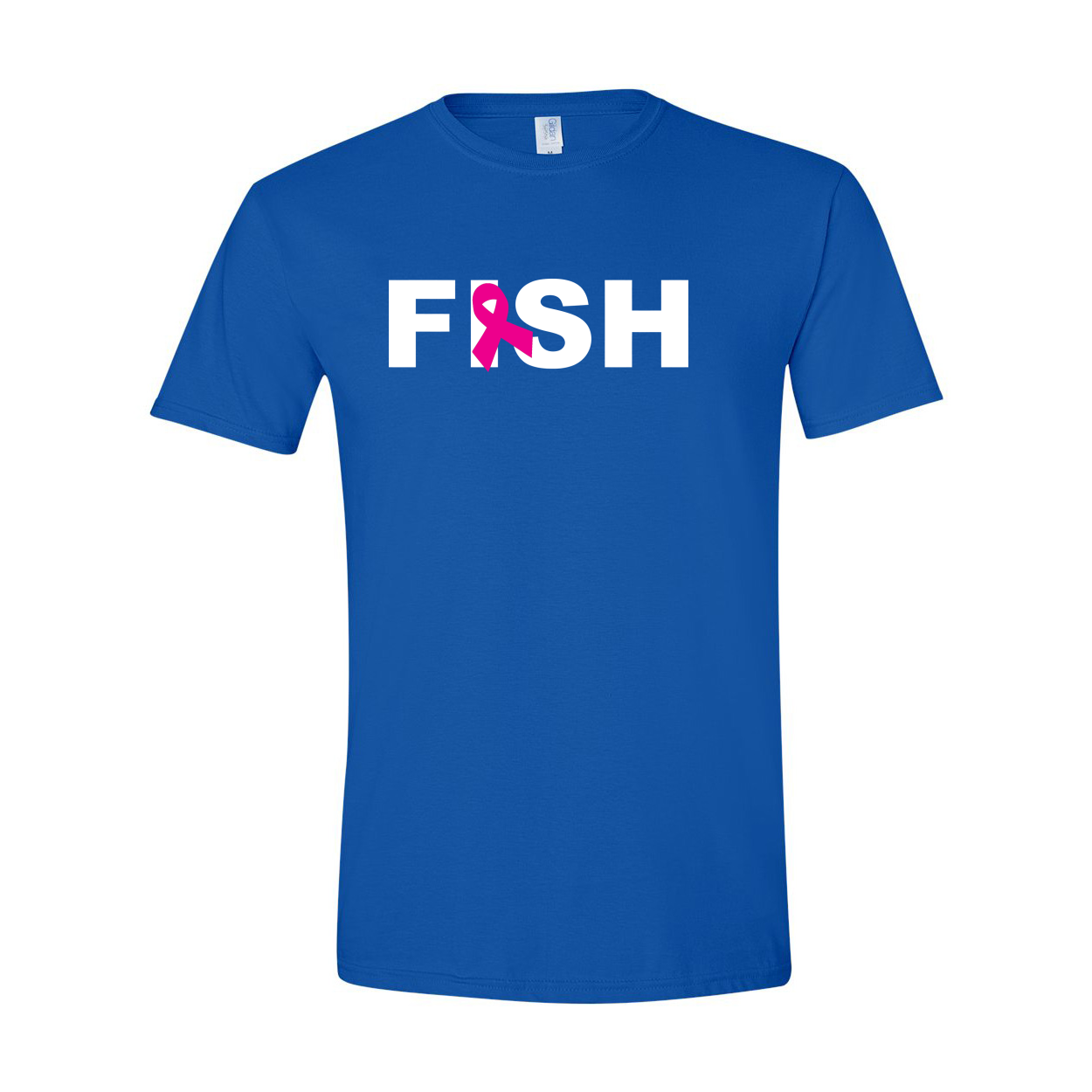Fish Ribbon Logo Classic T-Shirt Royal