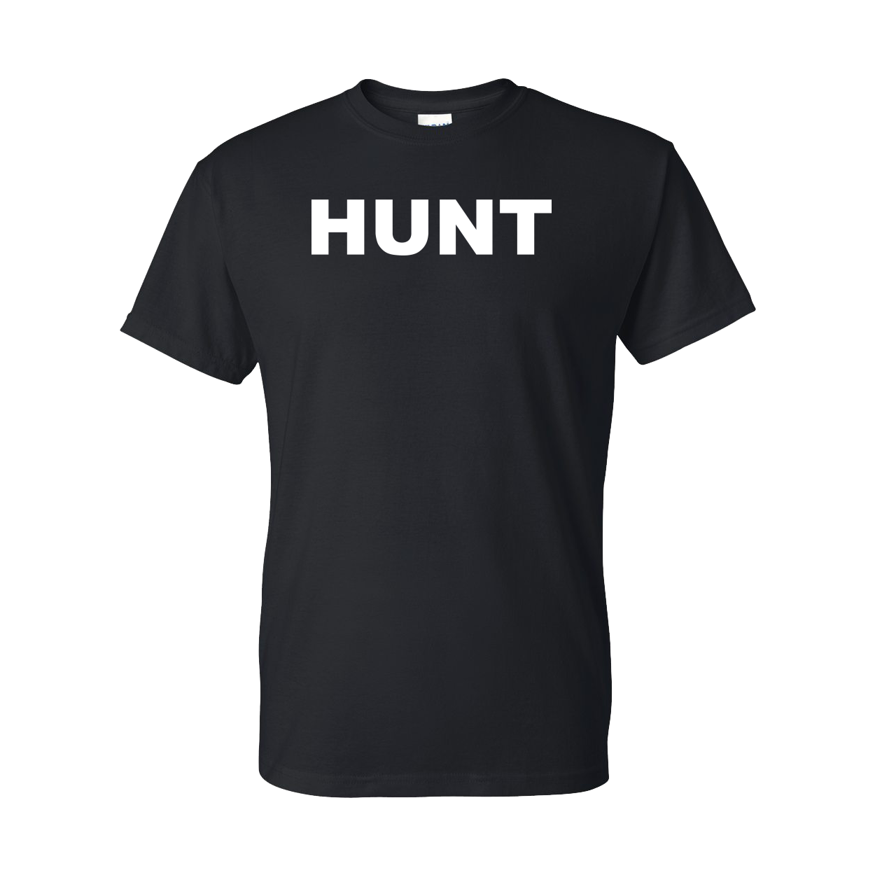 Hunt Brand Logo Classic Dry Blend T-Shirt Black