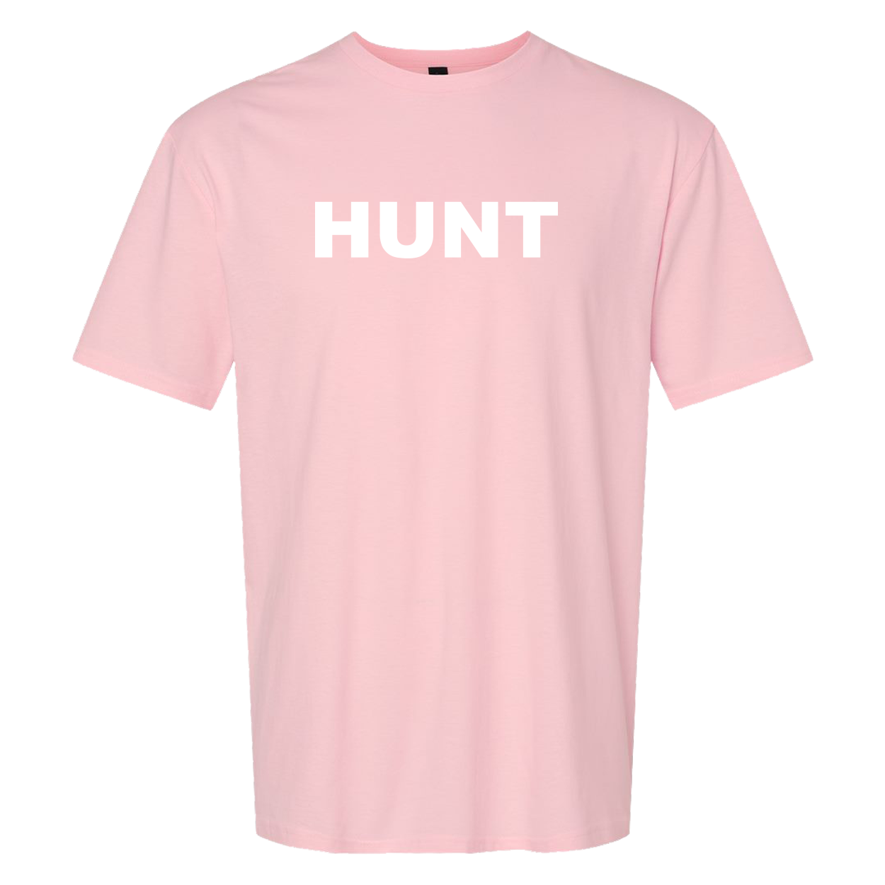 Hunt Brand Logo Classic T-Shirt Light Pink