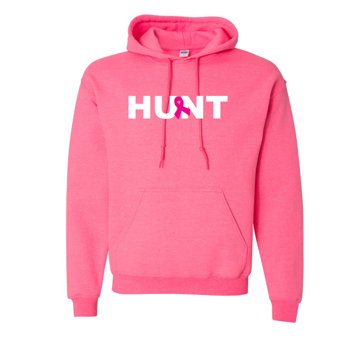 Hunt Ribbon Logo Classic Sweatshirt Safety Pink