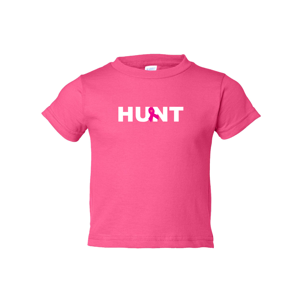 Hunt Ribbon Logo Classic Toddler T-Shirt Pink