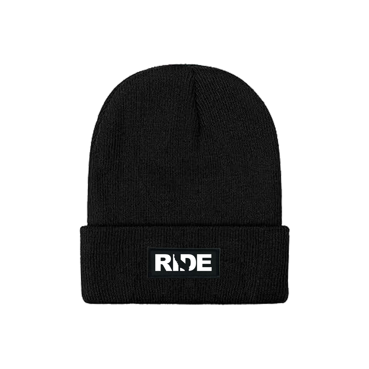 Ride California Night Out Woven Patch Skully Youth Beanie Black