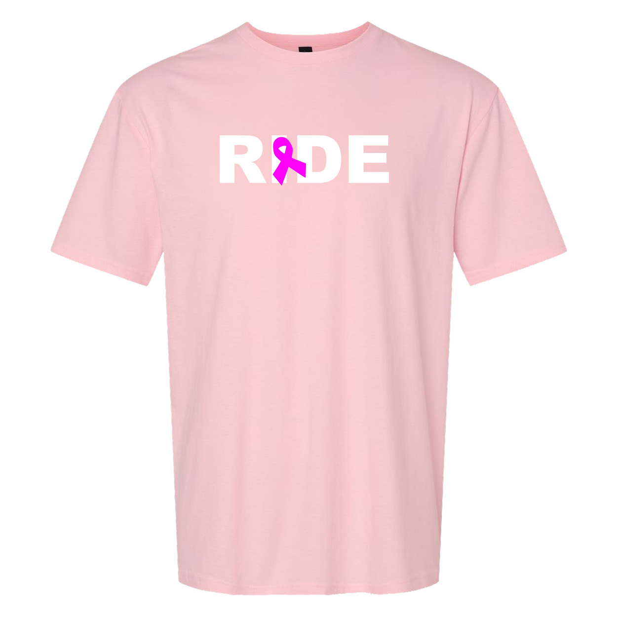 Ride Ribbon Logo Classic T-Shirt Light Pink