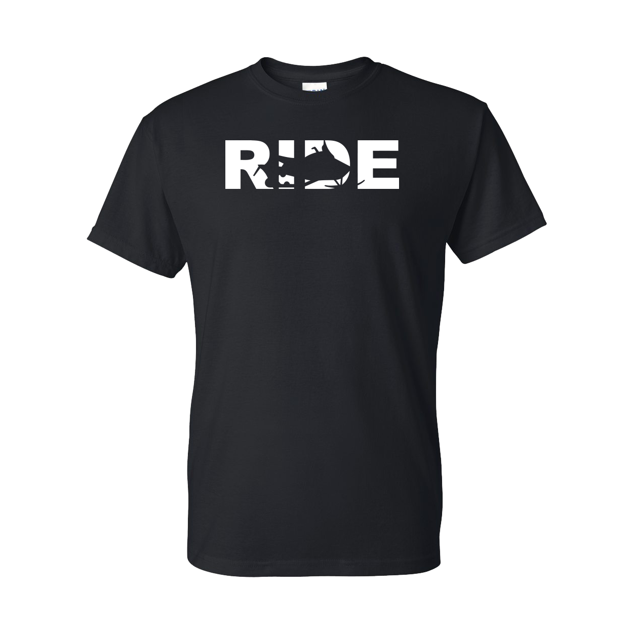 Ride Snowmobile Logo Classic Dry Blend T-Shirt Black