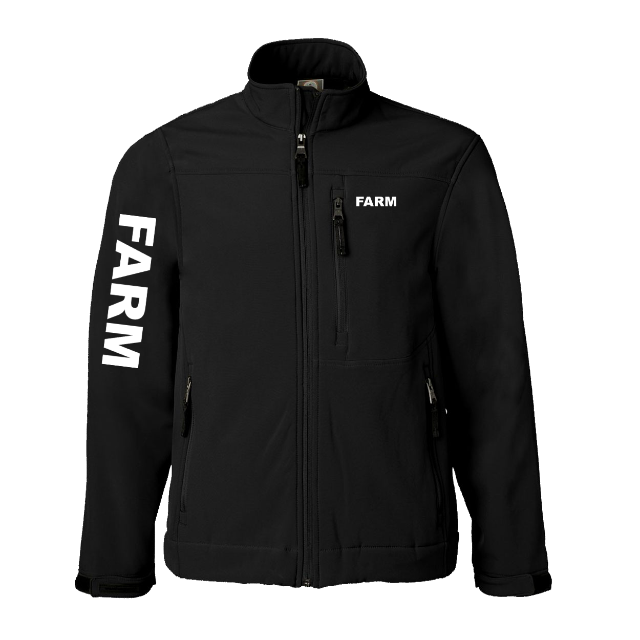 Farm Brand Logo Classic Soft Shell Weatherproof Jacket