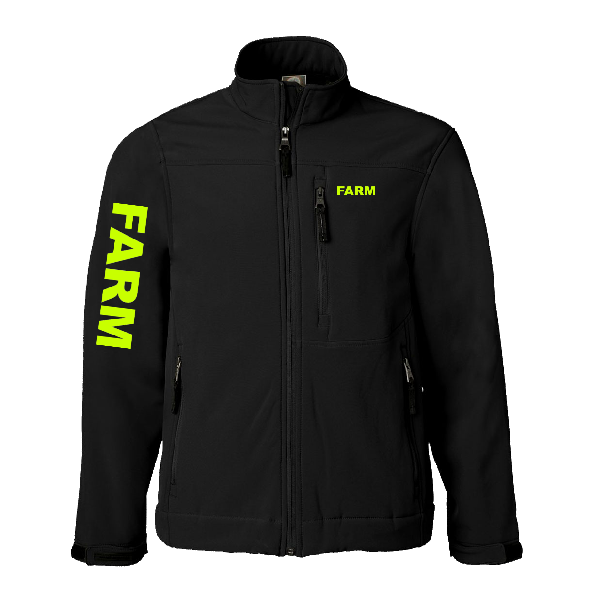 Farm Brand Logo Classic Soft Shell Weatherproof Jacket (Hi-Vis Logo)