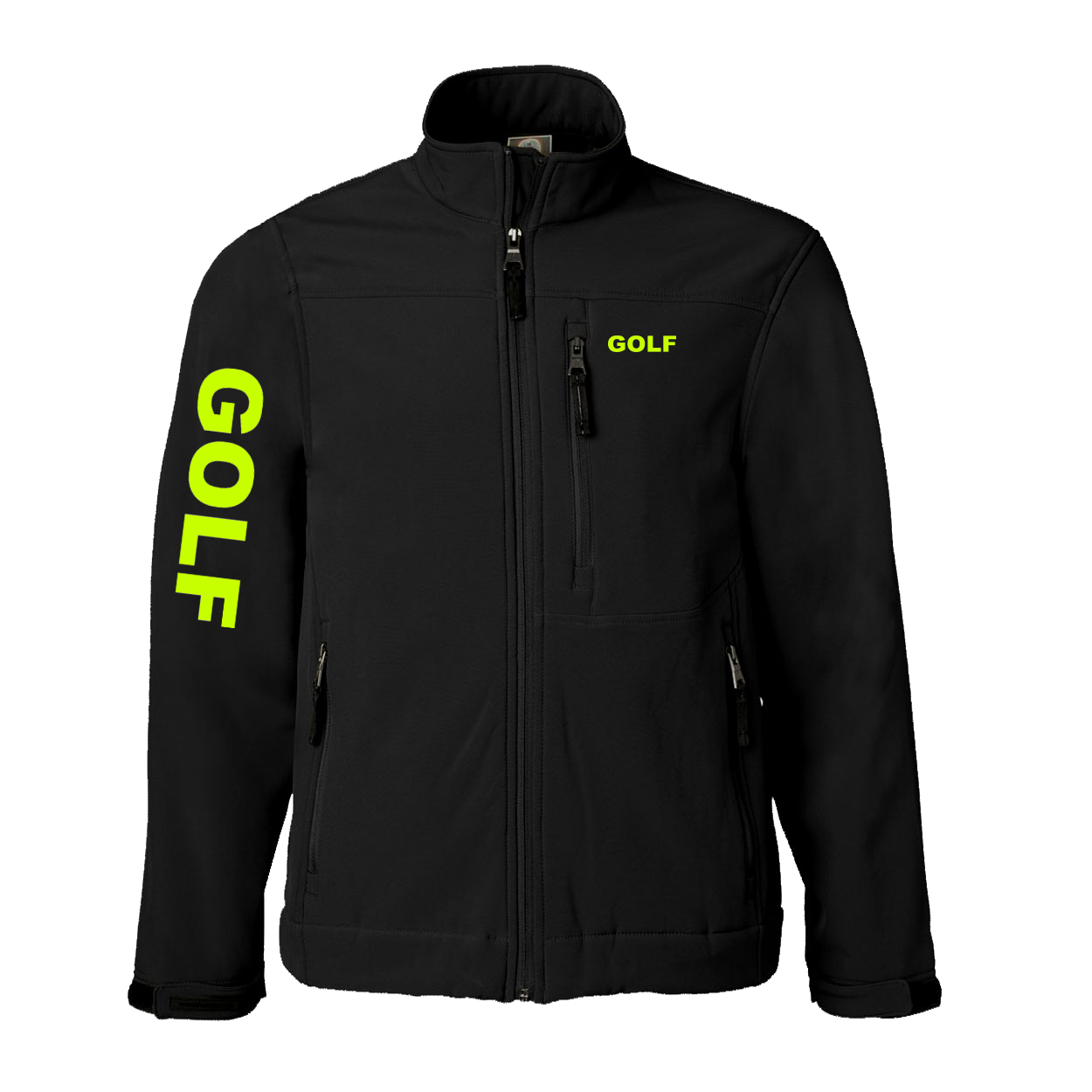 Golf Brand Logo Classic Soft Shell Weatherproof Jacket (Hi-Vis Logo)