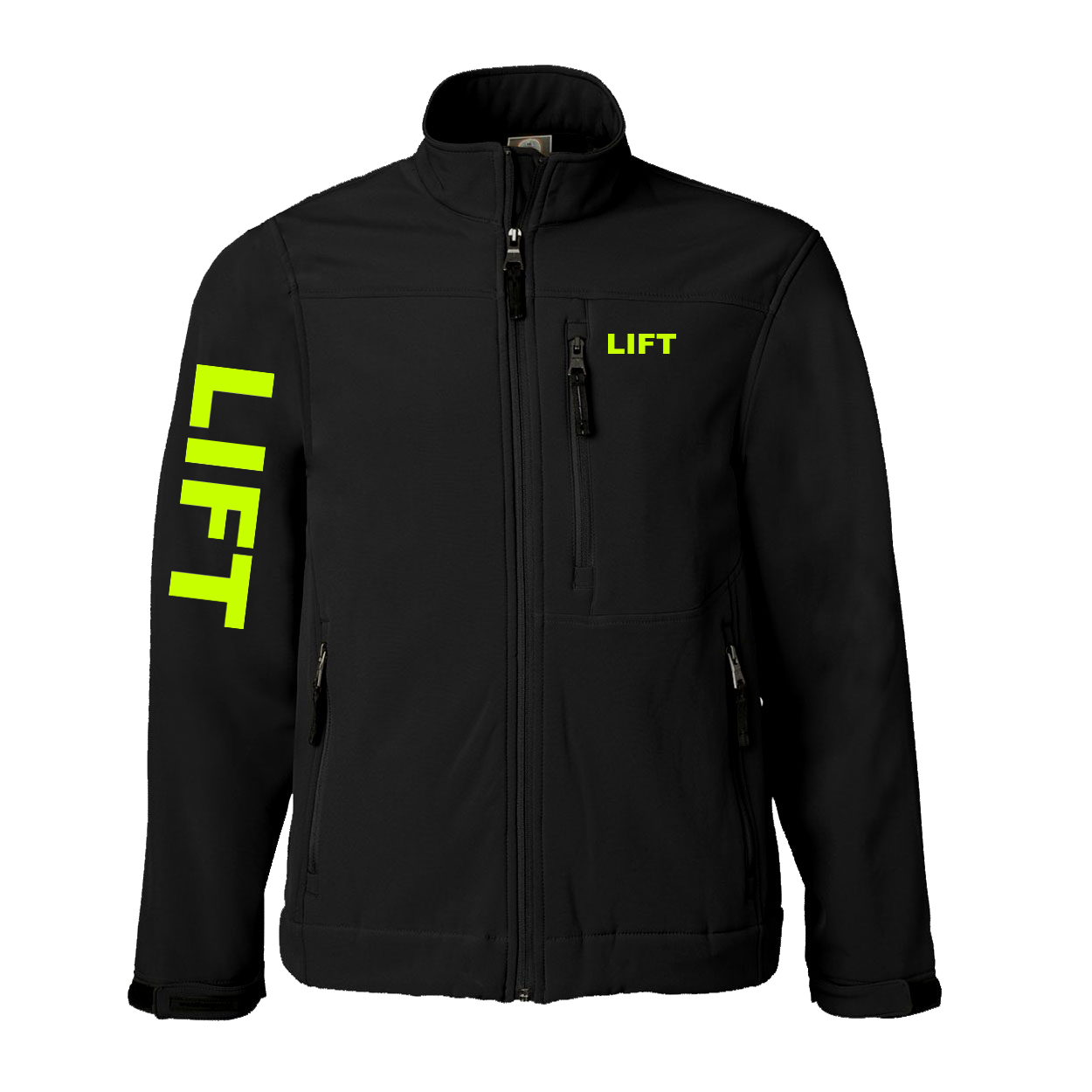 Lift Brand Logo Classic Soft Shell Weatherproof Jacket (Hi-Vis Logo)