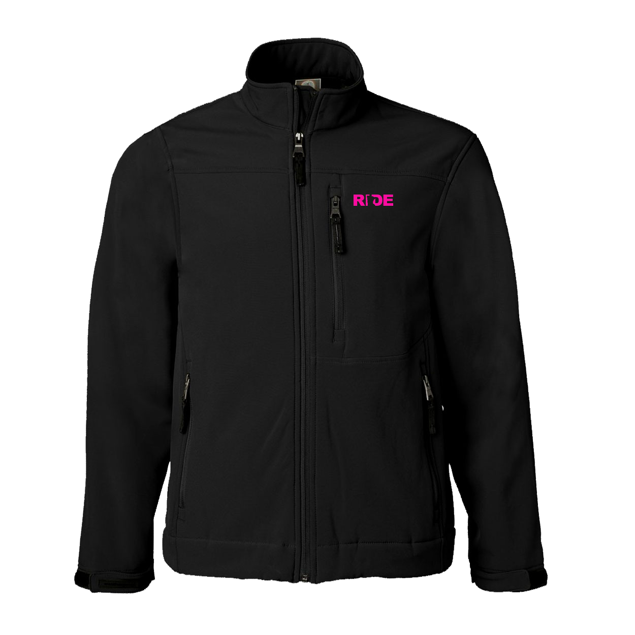 420 Brand Logo Classic Soft Shell Weatherproof Jacket (Pink Logo)