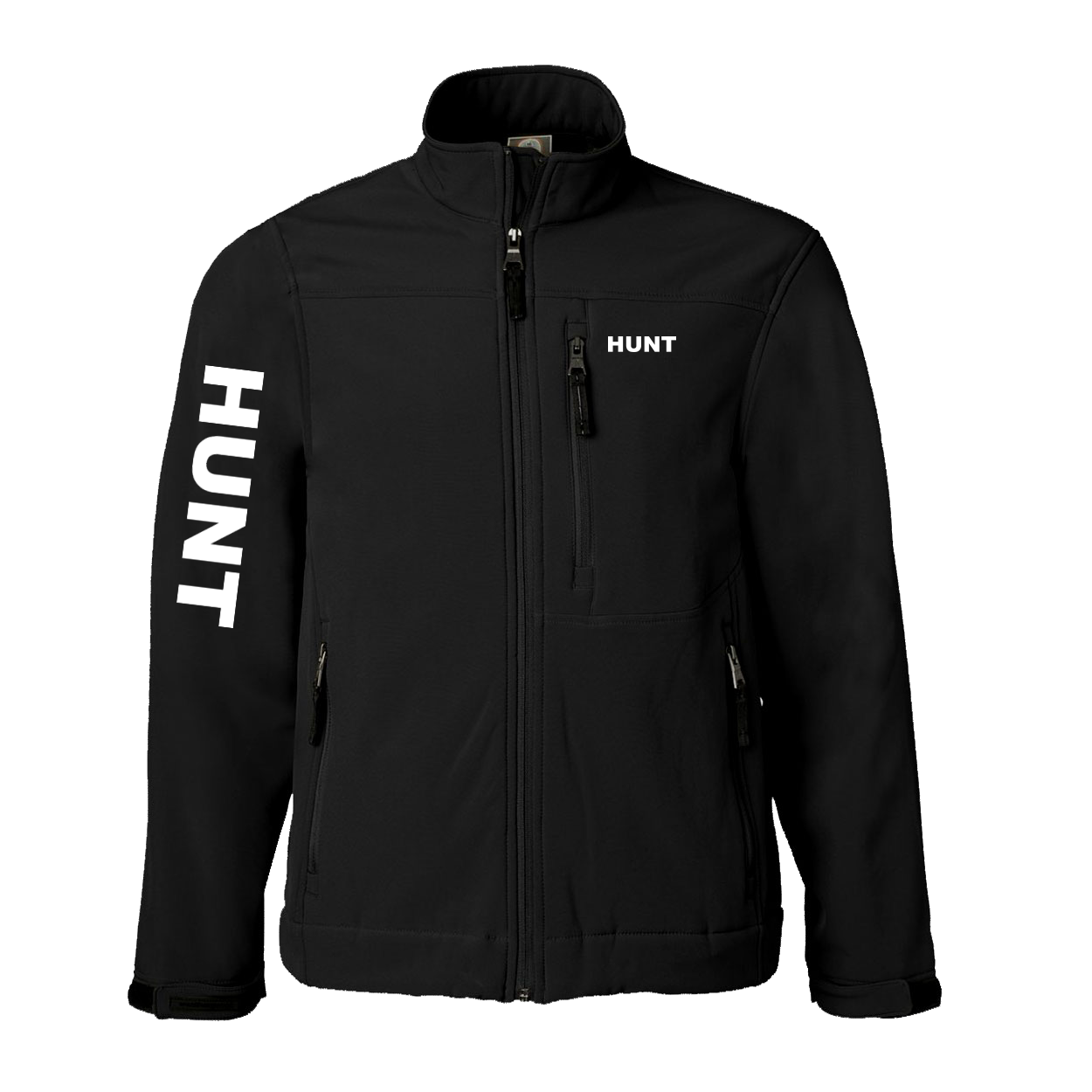 Hunt Brand Logo Classic Soft Shell Weatherproof Jacket