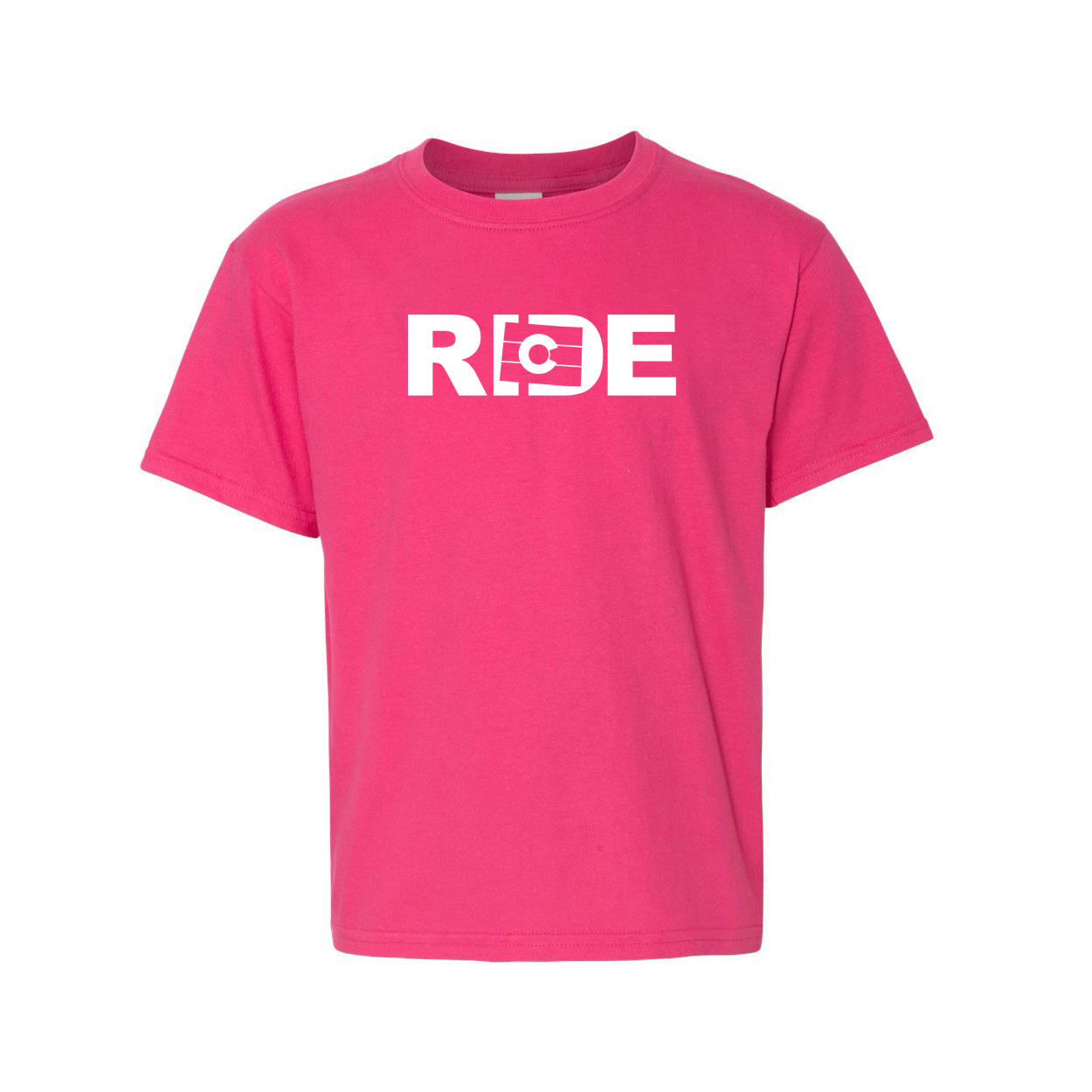 Ride Colorado Classic Youth T-Shirt Pink