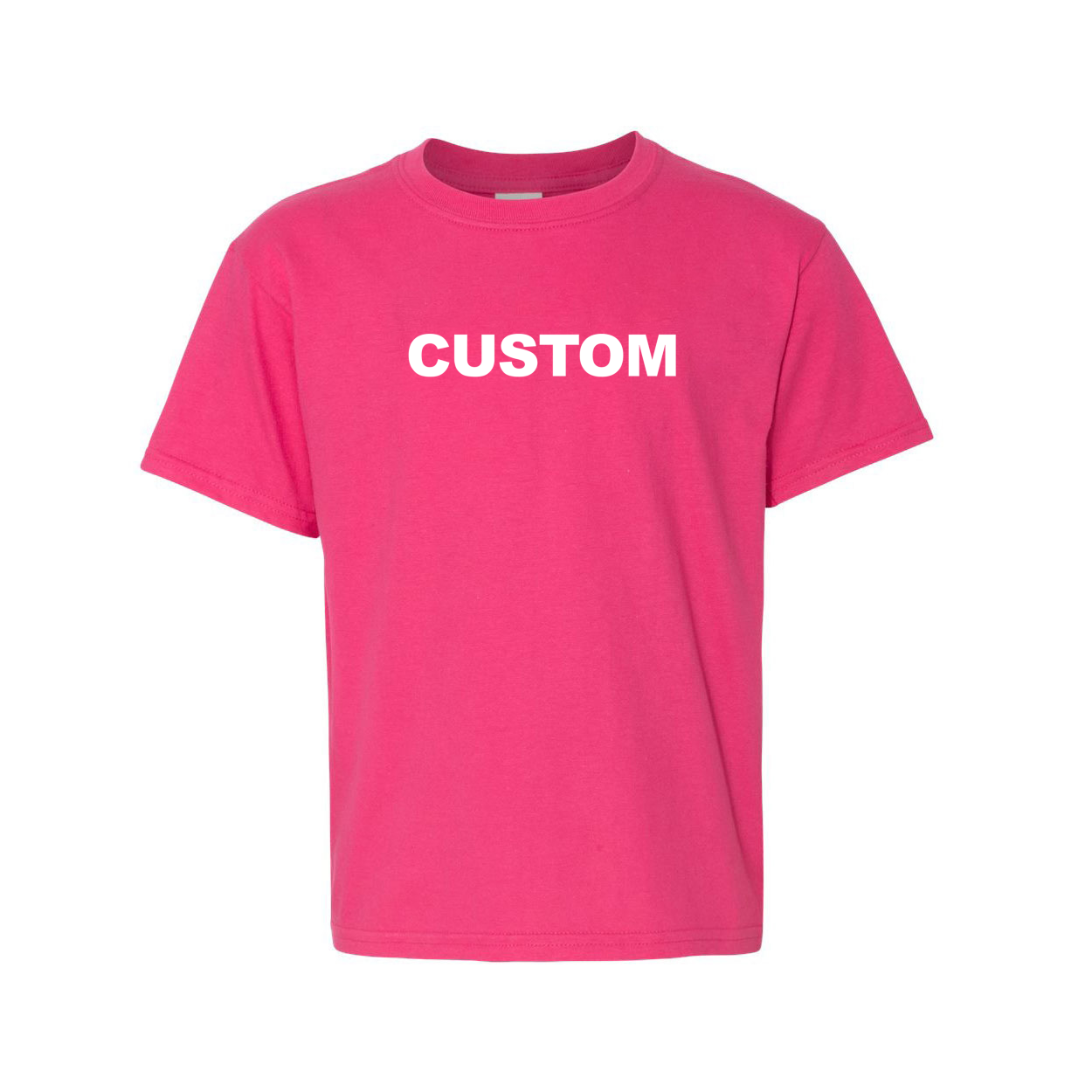 Custom Life Brand Logo Classic Youth T-Shirt Pink