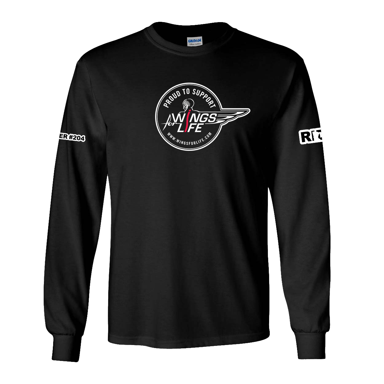 Raycer 204 Classic Wings For Life X Ride Minnesota Long Sleeve T-Shirt Black
