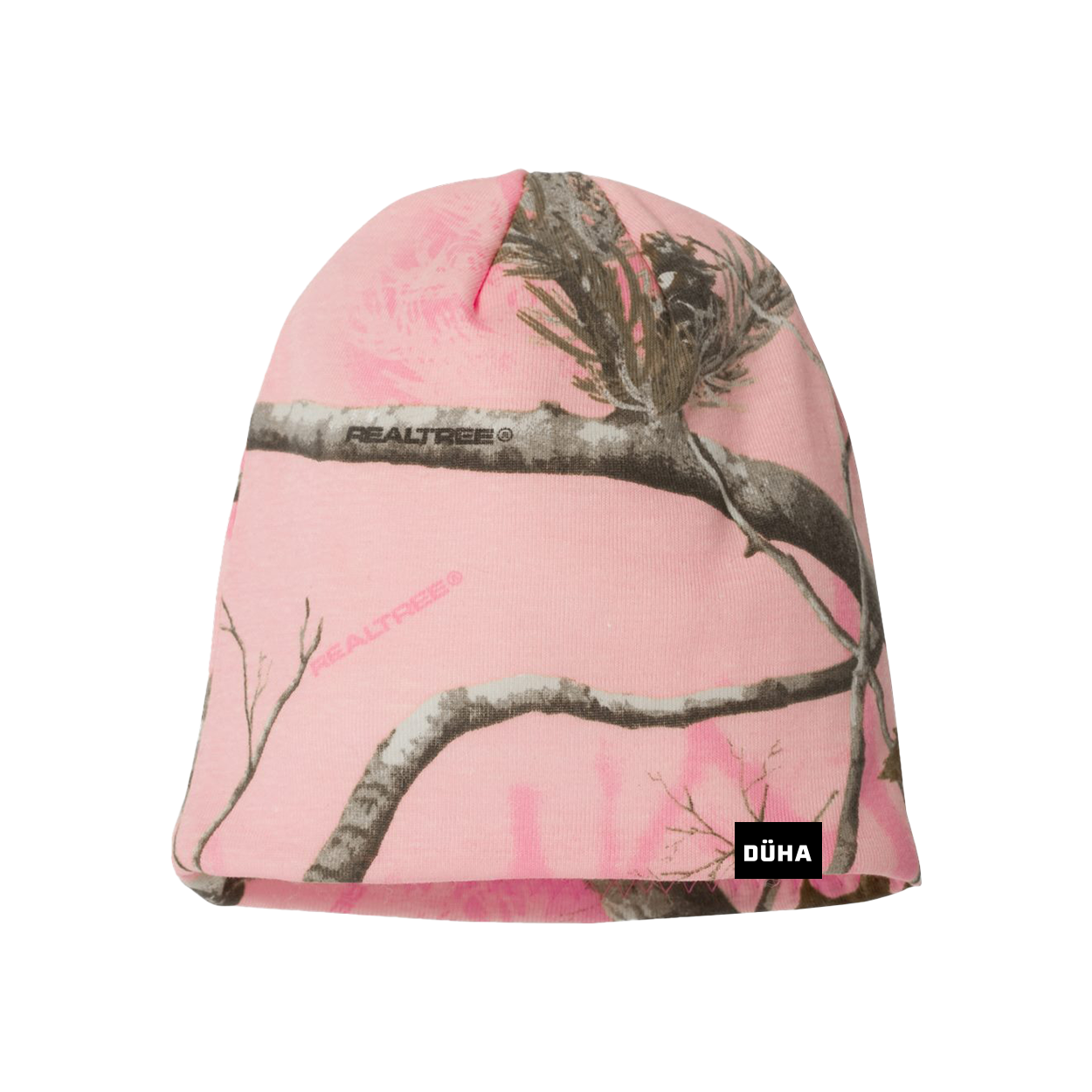 DÜHA Night Out Pocket Tag Skully Beanie Realtree AP Pink Camo