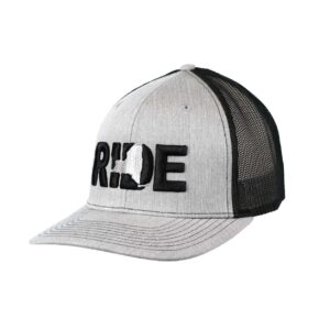 Ride New York Classic Trucker Snapback Hat Gray_Black