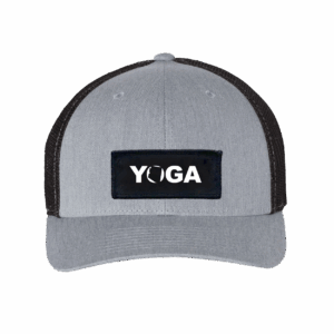 Yoga Arizona™ Classic Woven Patch Snapback Trucker Hat Heather Gray/Black