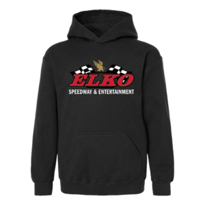 Elko Speedway Classic Youth Hooded Sweatshirt Black